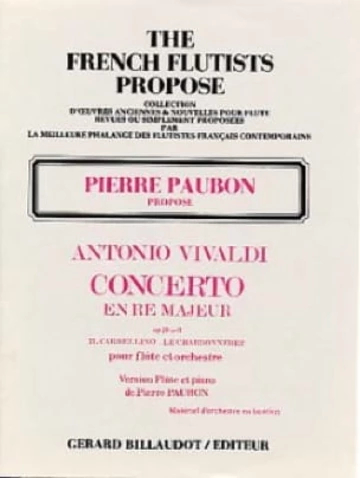 Concerto en Ré majeur opus 10 no3 : le chardonneret Visual